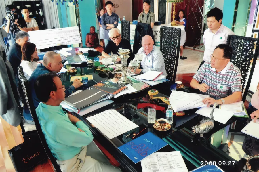 The judging panel at work, 27 September 2008.