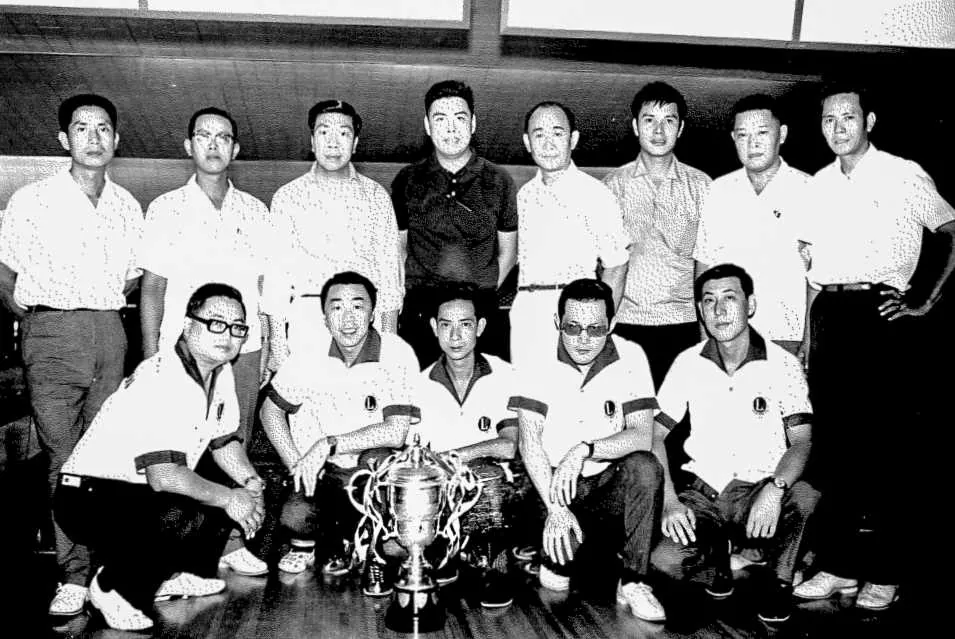 Dr. Cecil Chao won a sports competition with his teammates.