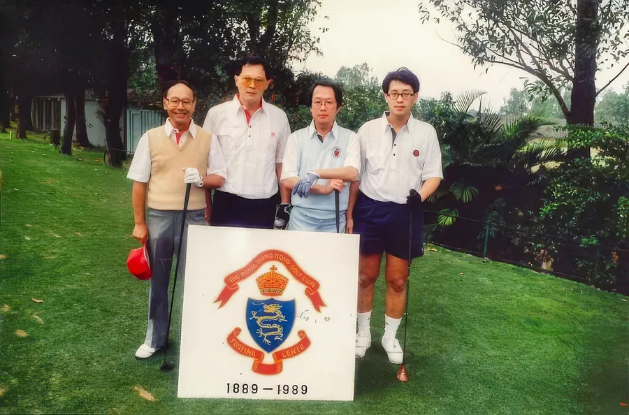 Dr. Cecil Chao golfing with friends.
