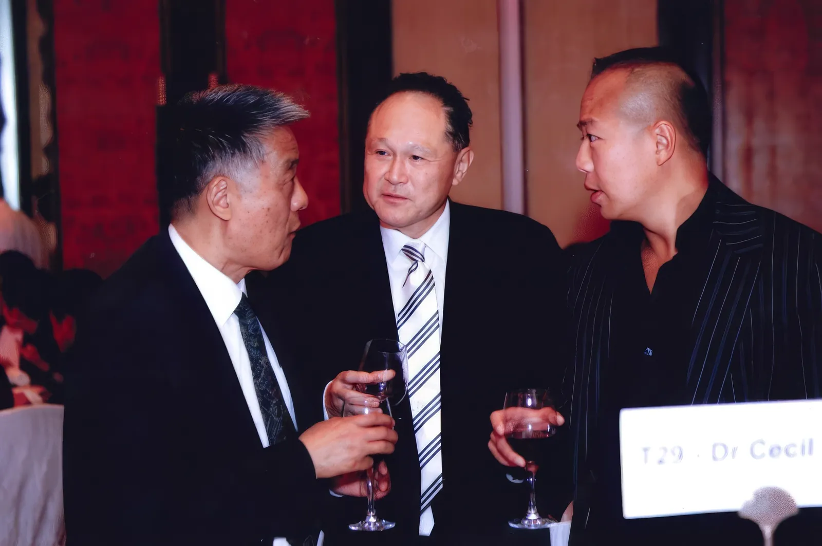 A photo of Dr. Cecil Chao with friends and business partners.