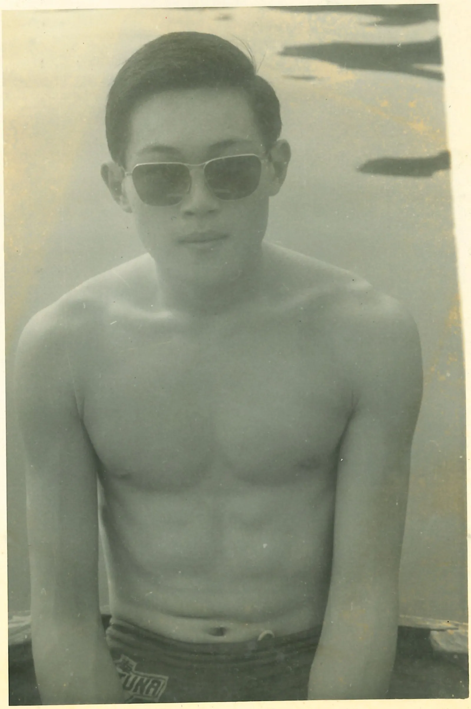 Cecil Chao in his swimming days, 1950s.